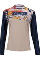 KENNY Cycling summer long sleeve jersey - CHARGER W - blue/brown