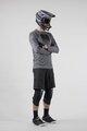 KENNY Cycling summer long sleeve jersey - FACTORY - grey/black