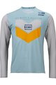 KENNY Cycling summer long sleeve jersey - PROLIGHT - light blue/grey