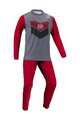 KENNY Cycling summer long sleeve jersey - PROLIGHT KID - red/grey