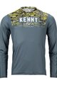 KENNY Cycling summer long sleeve jersey - CHARGER - yellow/grey