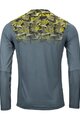 KENNY Cycling summer long sleeve jersey - CHARGER - yellow/grey