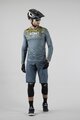 KENNY Cycling summer long sleeve jersey - CHARGER - yellow/grey