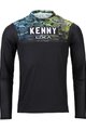 KENNY Cycling summer long sleeve jersey - CHARGER  - blue/green/black