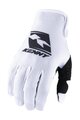 KENNY Cycling long-finger gloves - GLOVES RACE - white