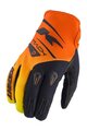 KENNY Cycling long-finger gloves - TRACK KID 24 - black/orange