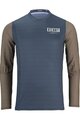 KENNY Cycling summer long sleeve jersey - CHARGER 24 - brown/grey