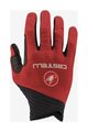 CASTELLI Cycling long-finger gloves - CW 6.1 CROSS - red