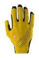 CASTELLI Cycling long-finger gloves - UNLIMITED LF - yellow