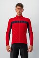 CASTELLI Cycling thermal jacket - MORTIROLO VI - red