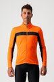 CASTELLI Cycling thermal jacket - MORTIROLO VI - orange