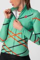 CASTELLI Cycling winter long sleeve jersey - DIAGONAL - green