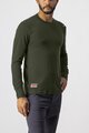 CASTELLI Cycling long sleeve t-shirt - MERINO LS TEE - green