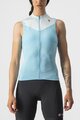 CASTELLI Cycling sleeveless jersey - SOLARIS - light blue