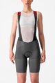 CASTELLI Cycling bib shorts - PREMIO BLACK - grey