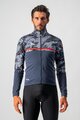 CASTELLI Cycling thermal jacket - FINESTRE - blue