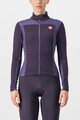 CASTELLI Cycling winter long sleeve jersey - SFIDA 2 W - purple