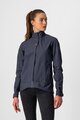 CASTELLI Cycling rain jacket - COMMUTER W REFLEX - blue