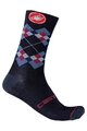 CASTELLI Cyclingclassic socks - ROMBO 18 - blue