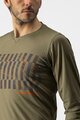 CASTELLI Cycling summer long sleeve jersey - TRAIL TECH - green