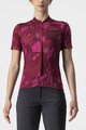 CASTELLI Cycling short sleeve jersey - UNLTD SENTIERO - bordeaux/purple