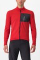 CASTELLI Cycling winter long sleeve jersey - UNLIMITED TRAIL - red/grey