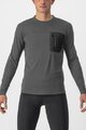 CASTELLI Cycling winter long sleeve jersey - UNLIMITED MERINO - grey