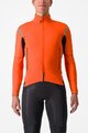 CASTELLI Cycling thermal jacket - PERFETTO ROS 2 CONVERTIBLE - orange