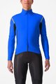 CASTELLI Cycling thermal jacket - PERFETTO ROS 2 CONVERTIBLE - blue