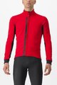 CASTELLI Cycling thermal jacket - ENTRATA - red