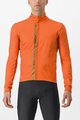 CASTELLI Cycling thermal jacket - ENTRATA - orange