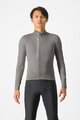 CASTELLI Cycling winter long sleeve jersey - ENTRATA THERMAL - grey