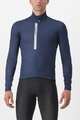 CASTELLI Cycling winter long sleeve jersey - ENTRATA THERMAL - blue