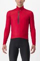 CASTELLI Cycling winter long sleeve jersey - ENTRATA THERMAL - red