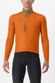 CASTELLI Cycling winter long sleeve jersey - ENTRATA THERMAL - orange