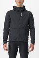 CASTELLI Cycling thermal jacket - TRAIL HOODIE - black