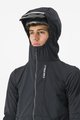 CASTELLI Cycling thermal jacket - TRAIL HOODIE - black