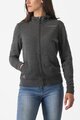 CASTELLI hoodie - MILANO 2 FULL ZIP W FLEECE - grey