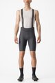 CASTELLI Cycling bib shorts - ESPRESSO - grey