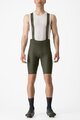 CASTELLI Cycling bib shorts - ESPRESSO - green