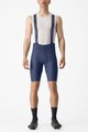 CASTELLI Cycling bib shorts - ESPRESSO - blue