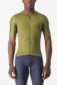 CASTELLI Cycling short sleeve jersey - ESPRESSO - light green