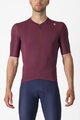 CASTELLI Cycling short sleeve jersey - ESPRESSO - bordeaux