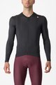 CASTELLI Cycling summer long sleeve jersey - ESPRESSO - anthracite