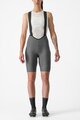 CASTELLI Cycling bib shorts - ESPRESSO W DT - grey