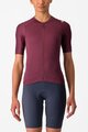 CASTELLI Cycling short sleeve jersey - ESPRESSO W - bordeaux