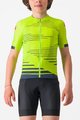 CASTELLI Cycling short sleeve jersey - AERO KID - yellow