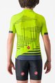 CASTELLI Cycling short sleeve jersey - AERO KID - yellow