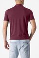 CASTELLI polo shirt - MERINO POLO - bordeaux