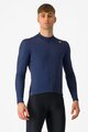 CASTELLI Cycling winter long sleeve jersey - ESPRESSO THERMAL - blue